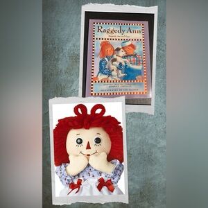 Raggedy Ann and Rags Book w/Raggedy Ann Doll